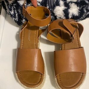 New Classic Tan Leather Ankle-Strap Sandals - Women